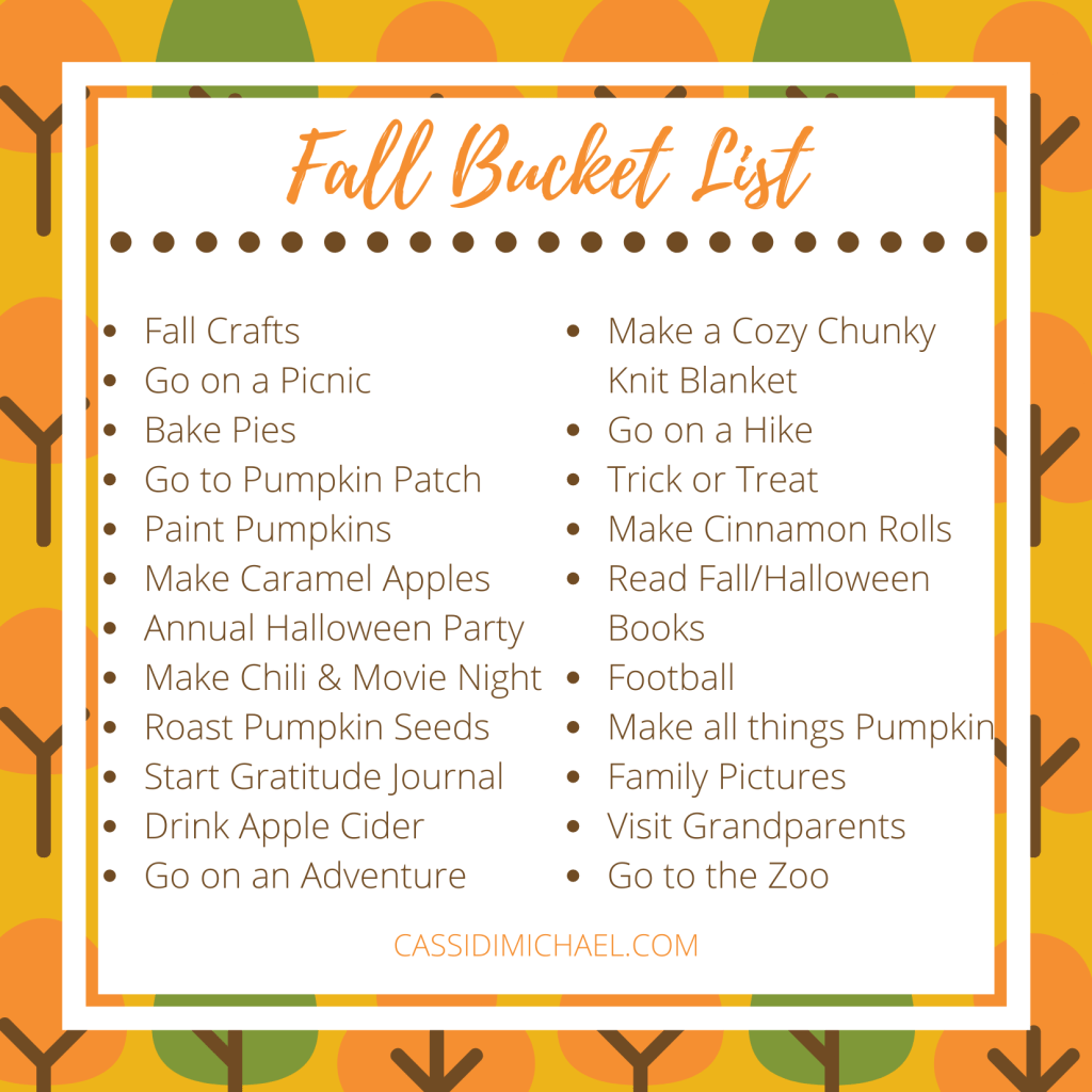 Fall Bucket List